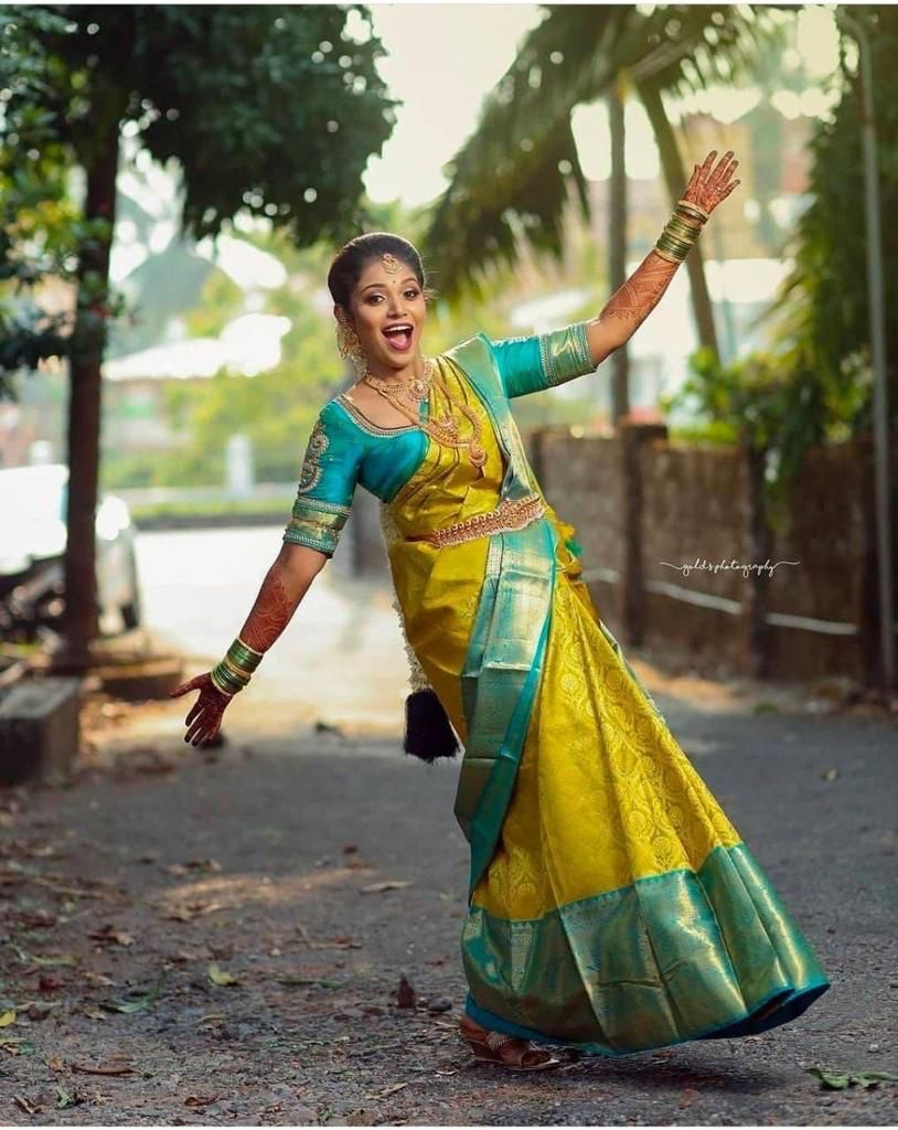 Magnetic Yellow Soft Banarasi Silk Saree With Scintilla Blouse Piece